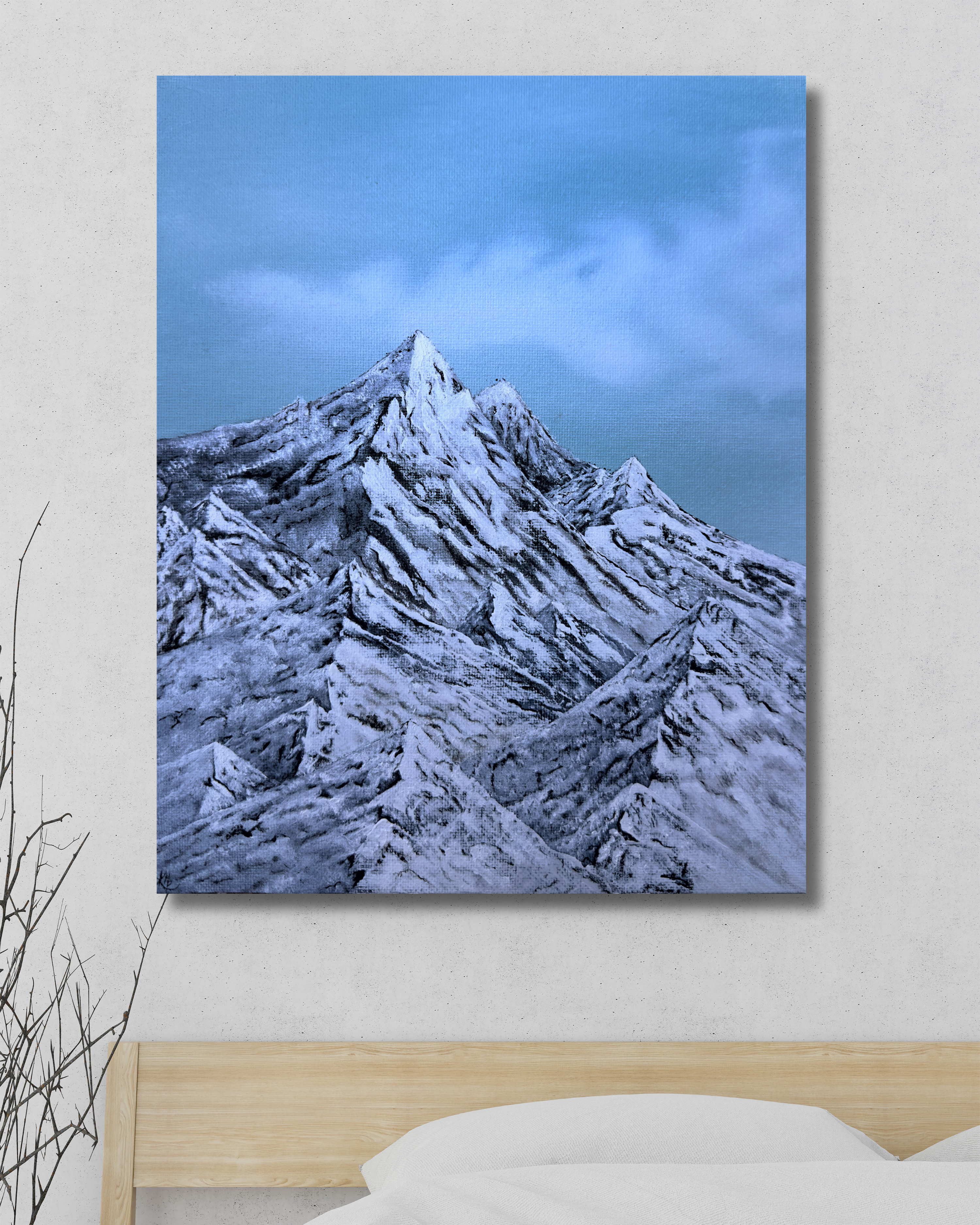 "Mountain Blues" Canvas Print