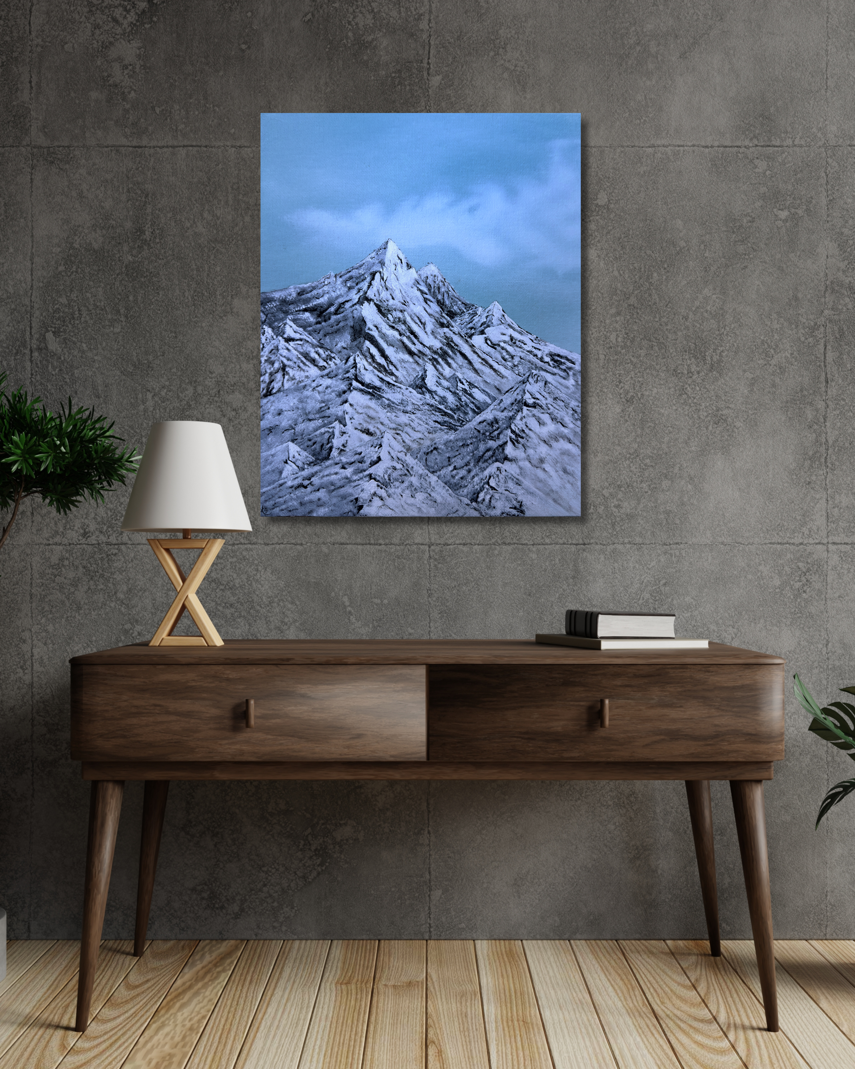 "Mountain Blues" Canvas Print
