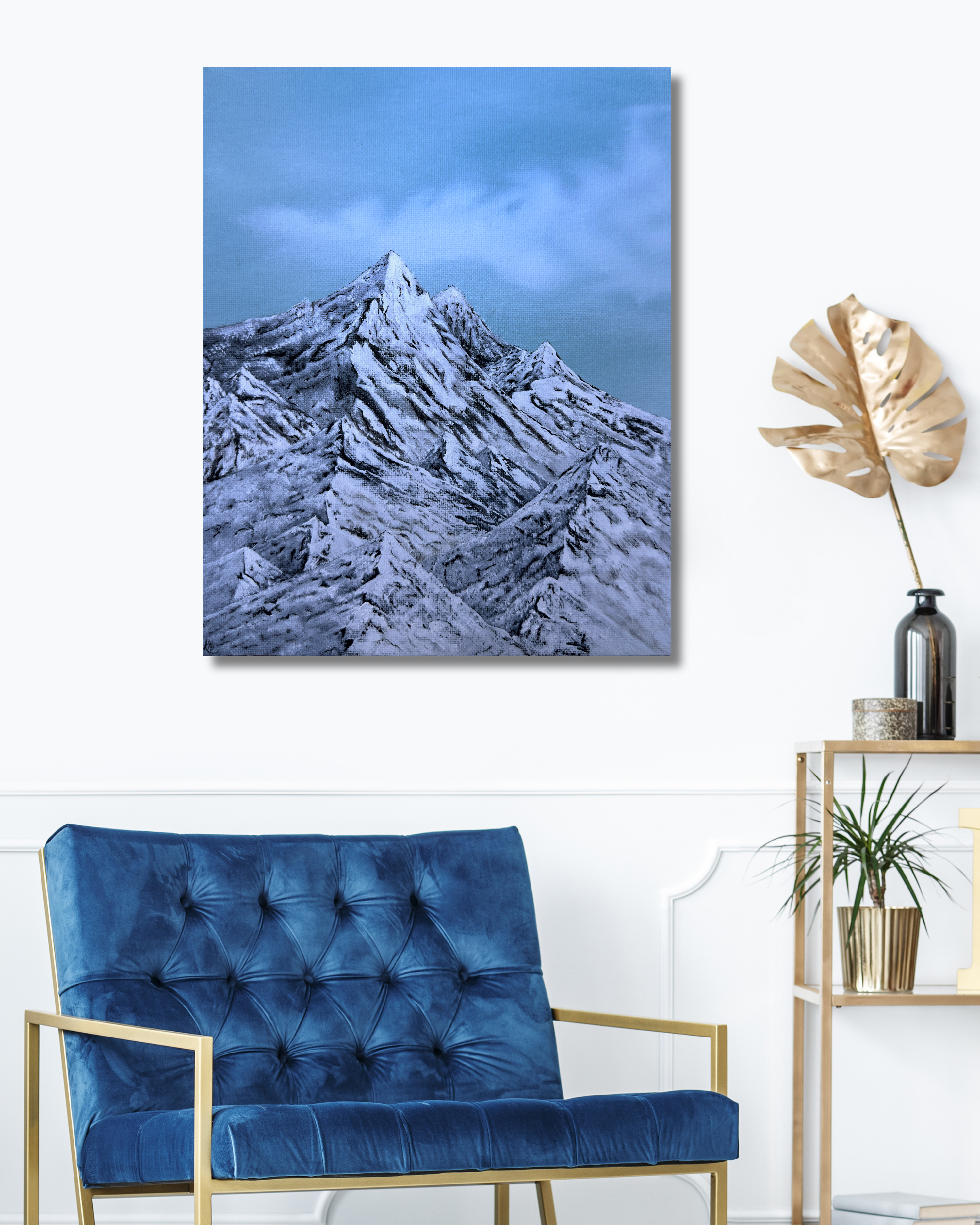 "Mountain Blues" Canvas Print