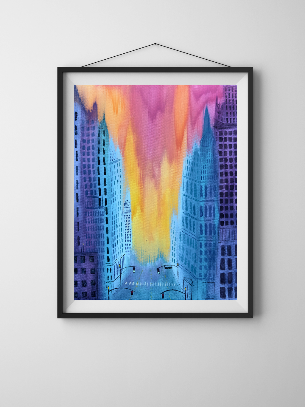"City Glow" Poster Print