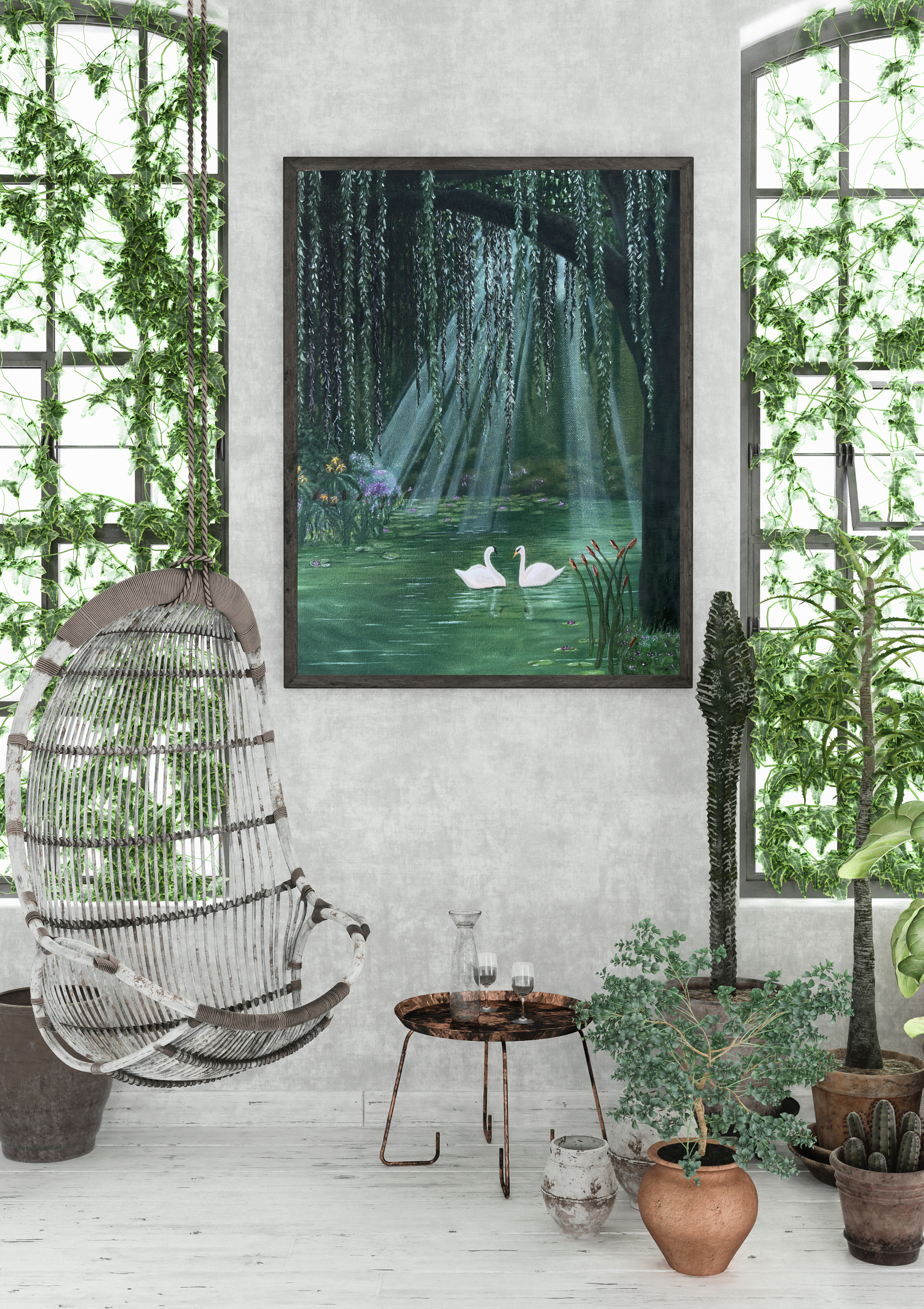 "Under His Wings" Poster Print