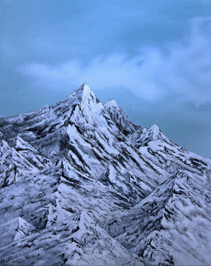 Mountain Blues ~ Oil Paint